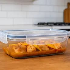 Pote de Vidro Hermético para Marmita Com Tampa de Silicone