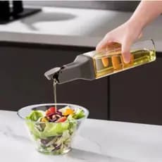 Galheteiro Vidro Quadrado 500 Ml Dispenser Temperos Azeite Vinagre Cozinha