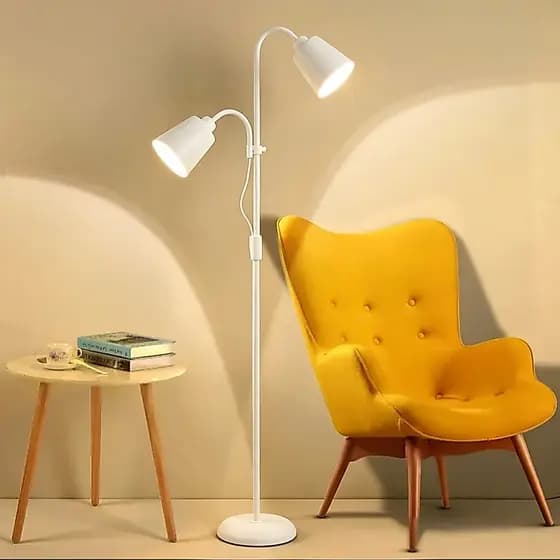 luminaria de chão LED  de disponíveis para sala de estar, quarto, sala de estudo e escritório, lâmpadas