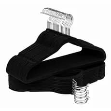 Kit 20/30/50 Unidades De Cabides Veludo Para Roupas Adulto Fino Resistente