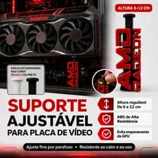 Suporte Ajustável Para Placa de Vídeo GPU AMD Radeon ABS Reforçado