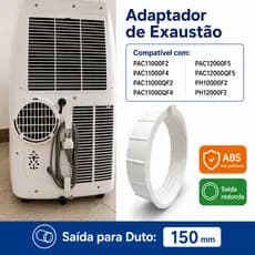 Suporte Adaptador Ar Condicionado Portátil PAC11000F2 PAC12000F5 PH12000F2 150mm ABS
