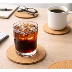Kit 6 unidades Porta Copo Cortiça mesa posta taça chopp taça descanso de copo bolacha