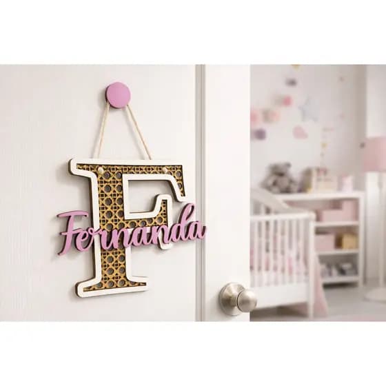 Porta Maternidade Enfeite Personalizado Presente Bebê Criança