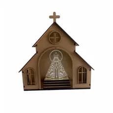 Capelinha em MDF com Luminária Nossa Senhora