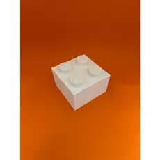 Caixa de Lego - 4 botões - Personalizada - 3D