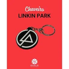[O MAIS VENDIDO+ENVIO RÁPIDO!] Chaveiro Linkin Park - Escrita logo - Chester / Emily / Mike - 3D