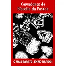 [ KIT - O MAIS BARATO!! ] Cortador de Biscoito / De Biscuit - Páscoa - Coelho - 3D