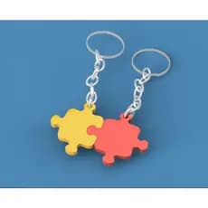 [O MAIS BARATO+ENVIO RÁPIDO!] Chaveiro Quebra Cabeça / Puzzle / Se completam / Casal - 3D