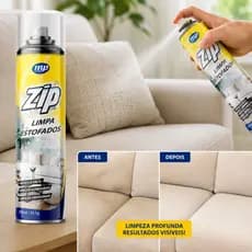 Espuma Spray  Zip Clean 300ml Limpeza a Seco Limoa Sofá, Estofados,  Banco de Carro, Cadeira.