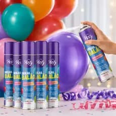 Brilho Brilha Balão Spray 300ml Realça Cor Bexiga Balão Látex Buffet Festa Aniversario Decoração Aumenta Durabilidade