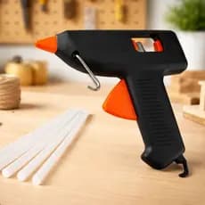 Pistola de Cola Quente Pequena ou Bastão Refil Artesanato Madeira TNT EVA Vidro Tecido DIY Escolar