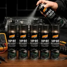 Limpa Contato Spray MP80 300ml Mundial Prime Elétrico Eletrônico Placa Teclados Informatica Controle Conector Circuitos