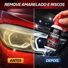 Renovador de Farol  + Estopa 50ML Tira Amarelado Aspecto Fosco e Riscos Orbi Revitalizador
