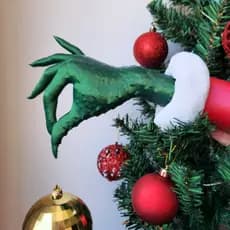Mão do Grinch Decorativa – Impressão 3D