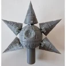 Estrela de Natal Inspirada em Star Wars – Impressão 3D (Topo de Árvore)