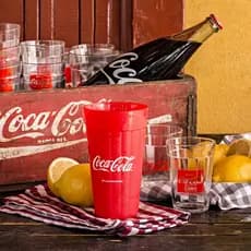 Copo Americano Coca Cola Vidro Vermelho Original 450ml Nadir Figueiredo