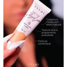Base Líquida VIVAI Vai na Bolsa Matte Alta Cobertura Efeito Natural Longa Duração Para Todos os Tipos de Pele