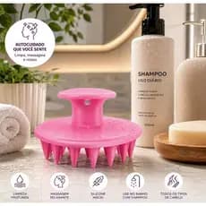 Escova Antiqueda Massagem Capilar E Corporal Queima Gordura/Pente Massageadora Couro Cabeludo
