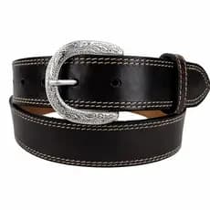 Cinto Preto  Western Casual Esporte em Couro Sintético