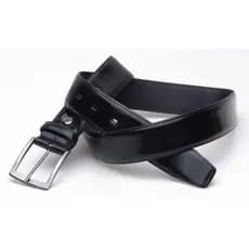 Cinto em Verniz Brilhante Preto em Couro Sintético e alta qualidade Resistente Tamanhos P M G GG