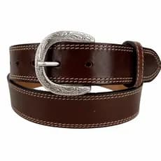 Cinto Marrom Western Casual Esporte em Couro Sintético