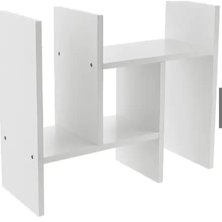 Nicho Organizador Ajustável Mdf De Mesa Decoração Livros Quarto Escritório