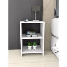 Mesa de Cabeceira Nicho para quarto MDF BRANCO PREMIUM