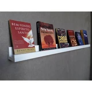 Prateleira Calha Branca 120cm – Visual Moderno por um Preço Justo