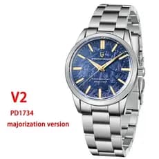 Pagani Design PD-1734 Relógio To em Aço inox Vidro Safira Máquinario Seiko VH31