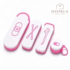 Porta Curativos Compacto | Estojo de Primeiros Porta Cotonetes Compacto Porta Fio Dental Compacto – Impressão 3D.