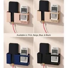 Suporte De Parede 2 em 1 Multifuncional Auto-Adesivo /Sem Furar Para Celular/ Controle Remoto/Banheiro Armazenamento