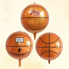 Balão Metalizado Bola Basketball 4D Basquete Decorativo 63cm - festa decoração