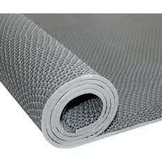 Tapete para banheiro emborrachado todo perfurado, antiderrapante, 200cmx100cm, cinza