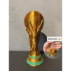 Taça Troféu Copa Do Mundo 2026 36 Cm Tamanho Real + Brindes
