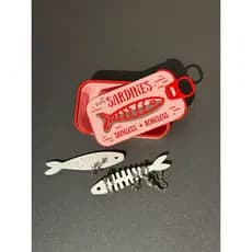 Kit porta-jóias Sardines + 2 esqueletos