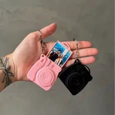 chaveiro câmera polaroid - porta foto