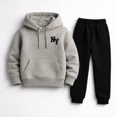 Kit Conjunto Moletom Masculino Estampado Casaco Masculino  Blusa de Frio Flanelada Conjunto Infantil