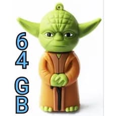 Pen Drive Mestre YODA/ Darth Vader  64GB/32gb Emborrachado Séries STAR WARS