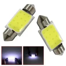 Par  De Lâmpada Cob Led Torpedo 12 Chips Lâmpada Festoon 36mm C5 SV8.5-8