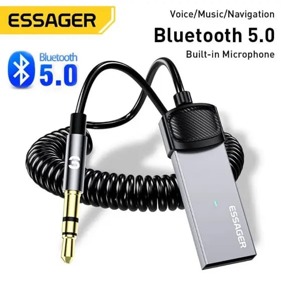 Adaptador Bluetooth Essager P2 Receptor Som Carro Celular