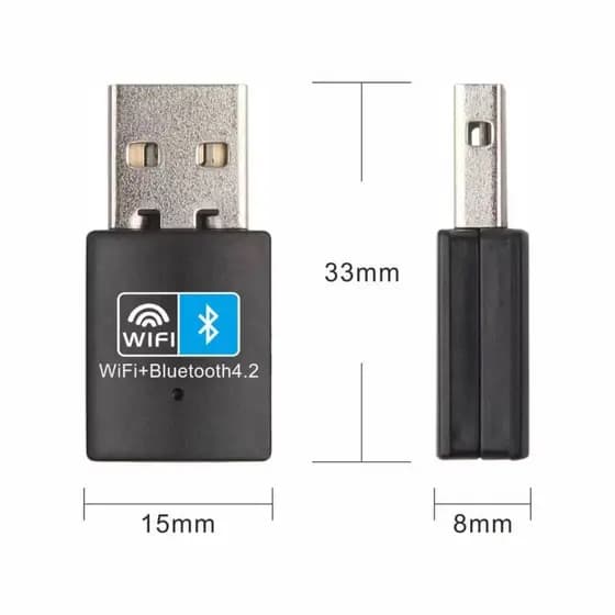 Adaptador Antena Wi-Fi USB 150 Mbps E Bluetooth 4.2 Sem Fio 2 em 1 Dongle Para PC Computador Notebook