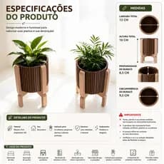 Vaso Decorativo Moderno com Pés | Ideal para Mesa, Escritório e Estantes