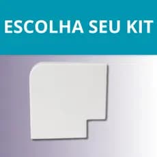 Acabamentos de Canaleta Cotovelo 90 Graus Branca 40x16 - BRANCO - MARGIRIUS - 1 á   10 unidades