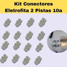 Conectores Eletrofita 2 Pistas Para Fita Elétrica 10a- ( DE 4  Á 20 UNIDADES)