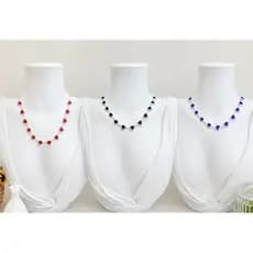 Colar chocker coração várias cores aço inoxidavel 45cm