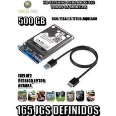 HD OU PEN DRIVE PARA XBOX 360 BLOQUEADO/LT/RGH/JTAG/LTU 20 JGS 64GB EXPLOIT