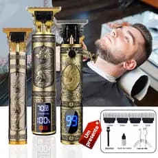 Maquina de Barbear Cortar Cabelo Aparador Profissional Barbeador Acabamento Sem Fio Portátil máquina de barbear barbeador eletrico