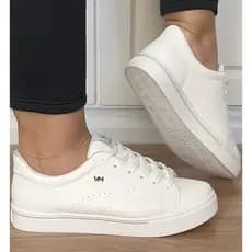 Tênis Feminino Branco Via Marte Casual Confortável Estiloso Original Promoção