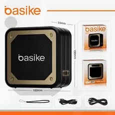 Caixa de Som Bluetooth Basike BA-RAD060 8W TWS Portátil IPX6 à Prova D’Água Preto